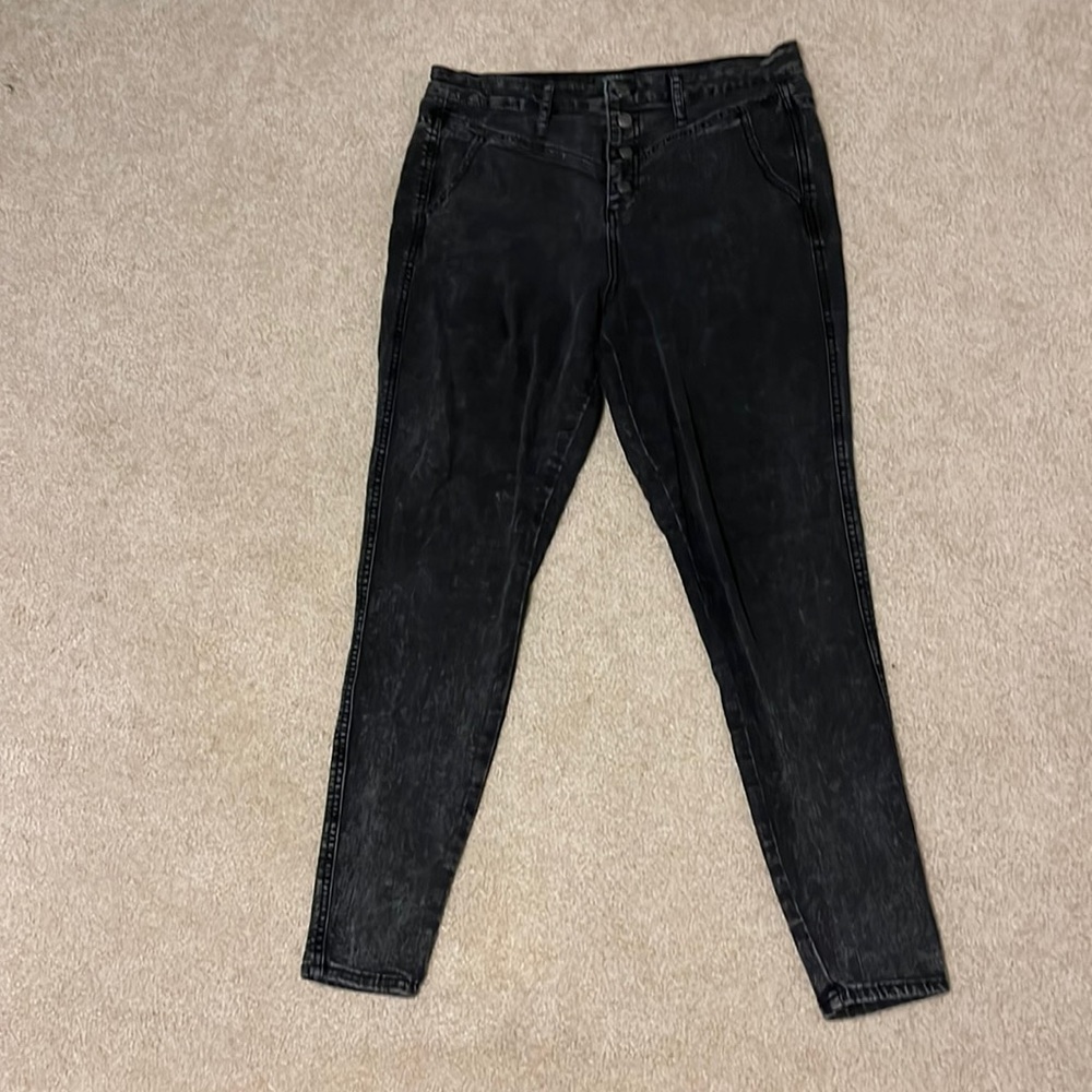 Black high waist skinny jeans